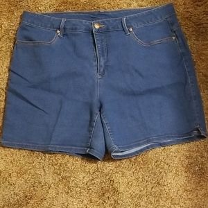 Blue jean shorts